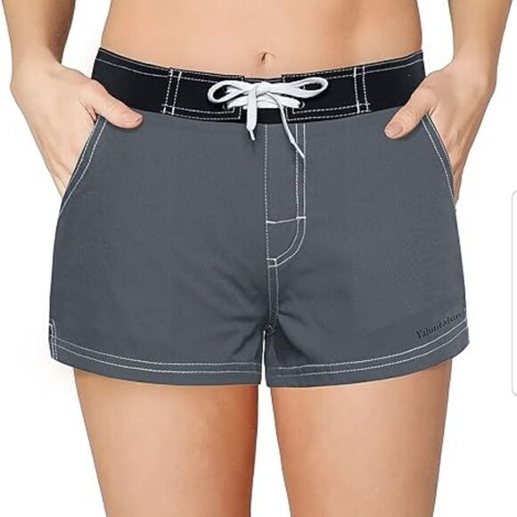 Meegsking Women Quick Dry Swimwear Trunks Sports Board Shorts with Soft … - Picture 1 of 10